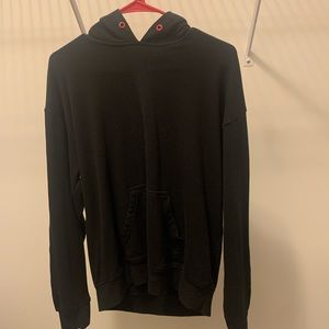 Black Hoodie with Rose accent